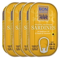 Kit 4 Latas de Sardinha Portuguesa em Óleo