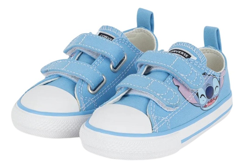 Converse x Disney Stitch Chuck Taylor All Star 2v Criança Cano Baixo Azul 4