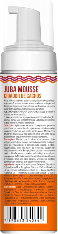 Mousse Finalizador Juba Mousse Criador de Cachos 2