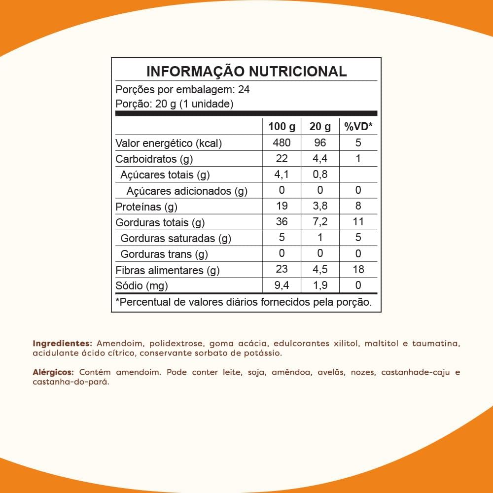 Pé de Moleque Flormel Zero Açúcar 4