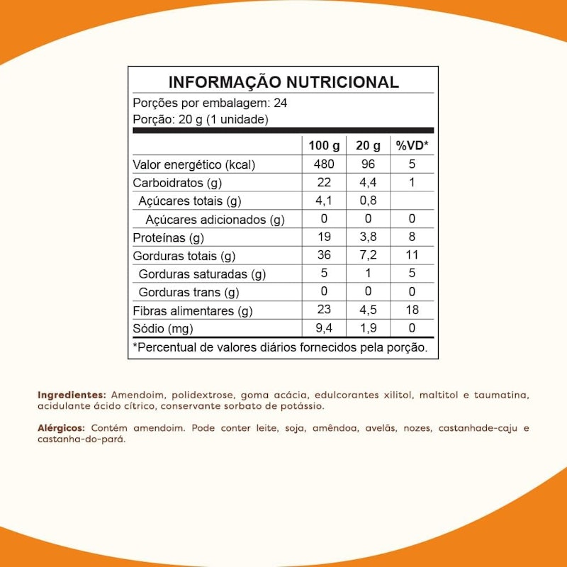 Pé de Moleque Flormel Zero Açúcar 4