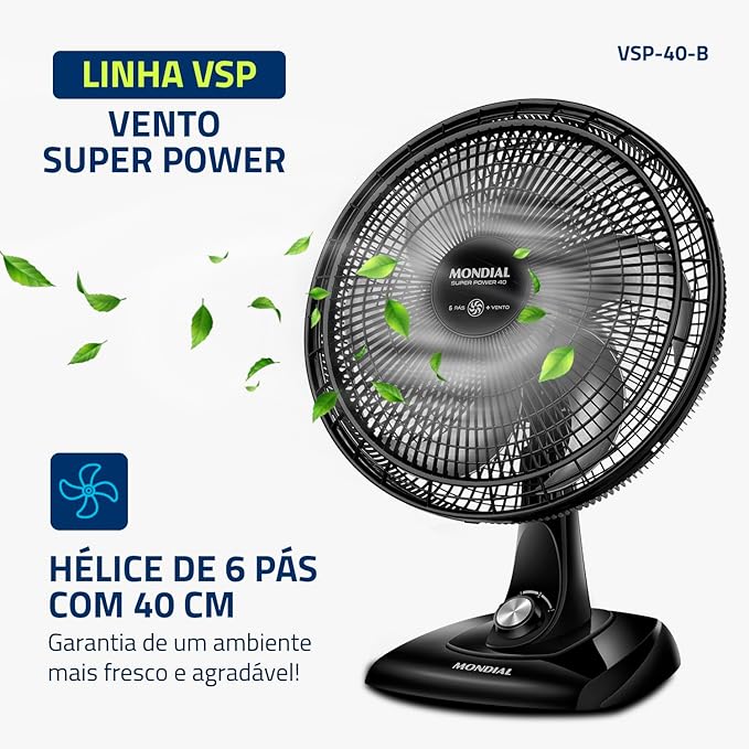 Ventilador de Mesa 6 Pás 2