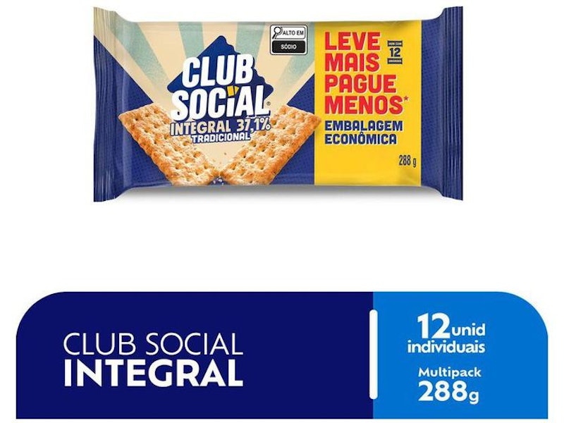Biscoito Club Social Integral Tradicional 2