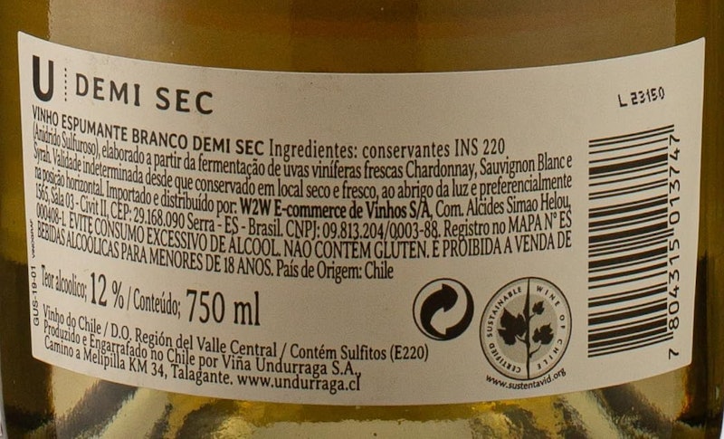 Espumante Undurraga Demi-Sec 3