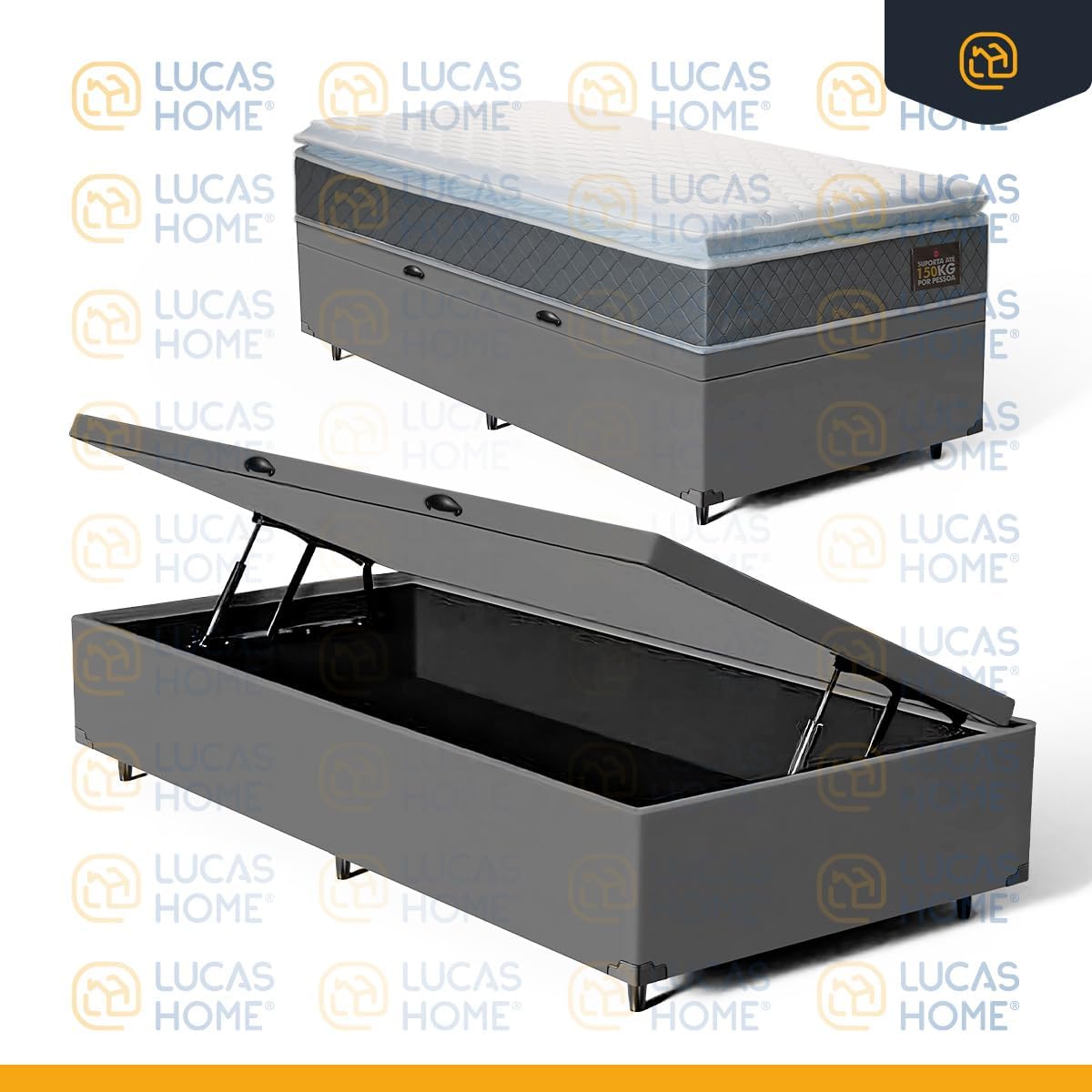 Cama Box com Colchão de Espuma D45 5