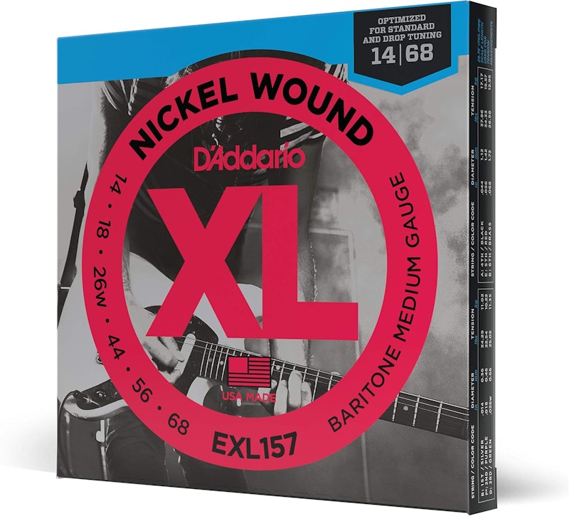 Encordoamento para Guitarra Barítona XL Nickel EXL157 1