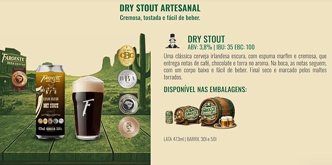 Faroeste Beer Dry Stout Artesanal 2