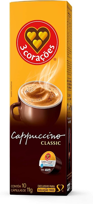 Cápsula de Cappuccino Classic TRES 3 Corações 1