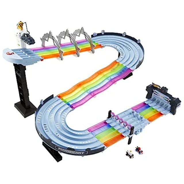 Hot Wheels Mario Kart Pista de Brinquedo Rainbow Road 1