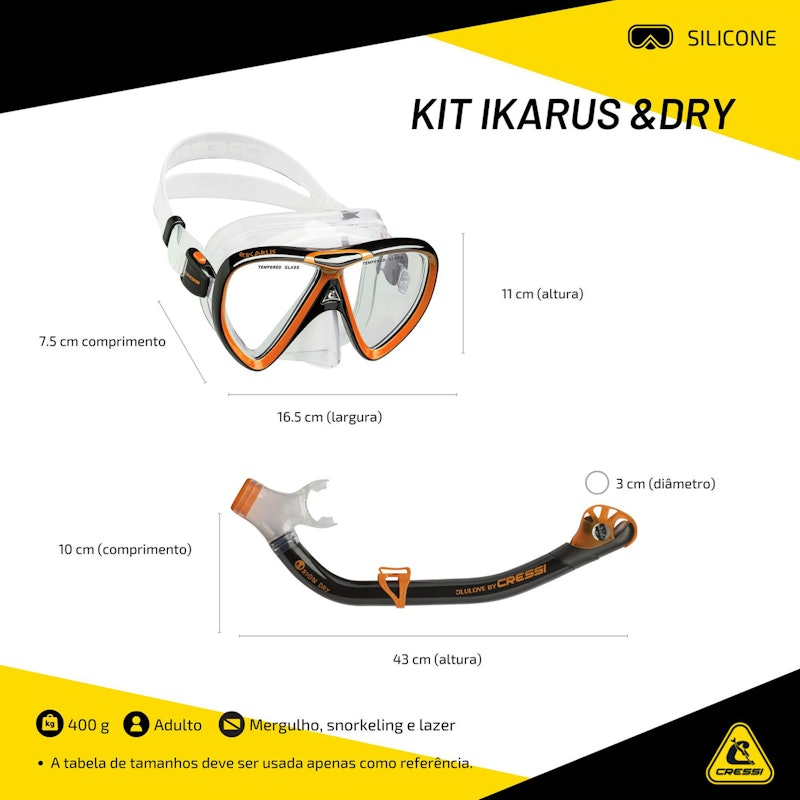 Kit Cressi Ikarus & Dry 5