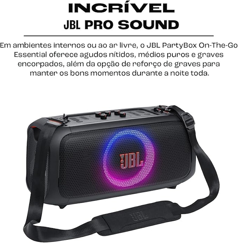 Caixa de Som JBL PartyBox On-the-Go Essential 2