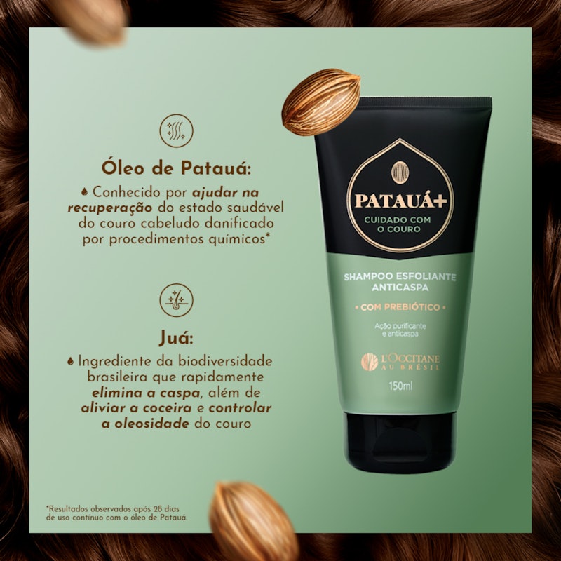 Shampoo Esfoliante Anticaspa Patauá+ Cuidado com o Couro 3