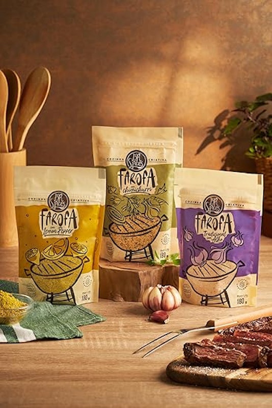 Farofa Tradicional com Alho Br Spices Pouch 3