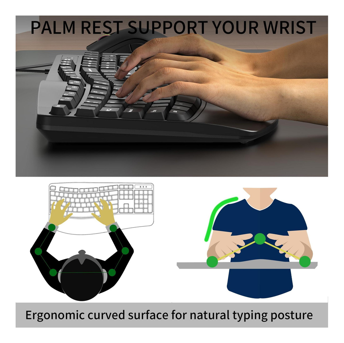 Teclado Ergonômico Reccazr 3