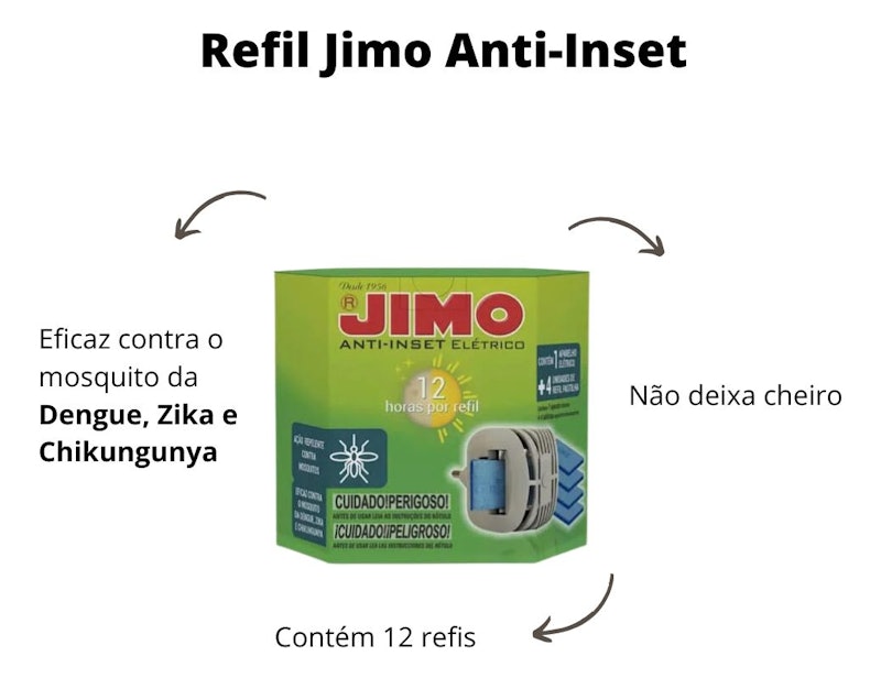 Jimo Anti-Inset Elétrico Pastilha 2