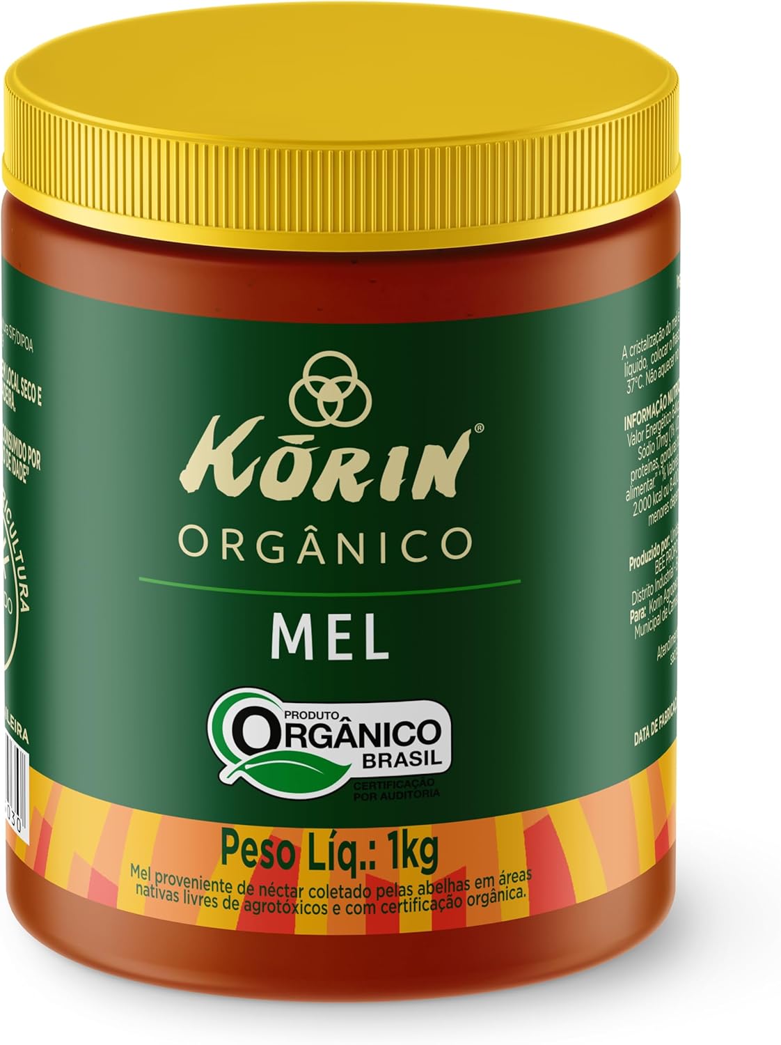 Mel Orgânico Pote Korin 1