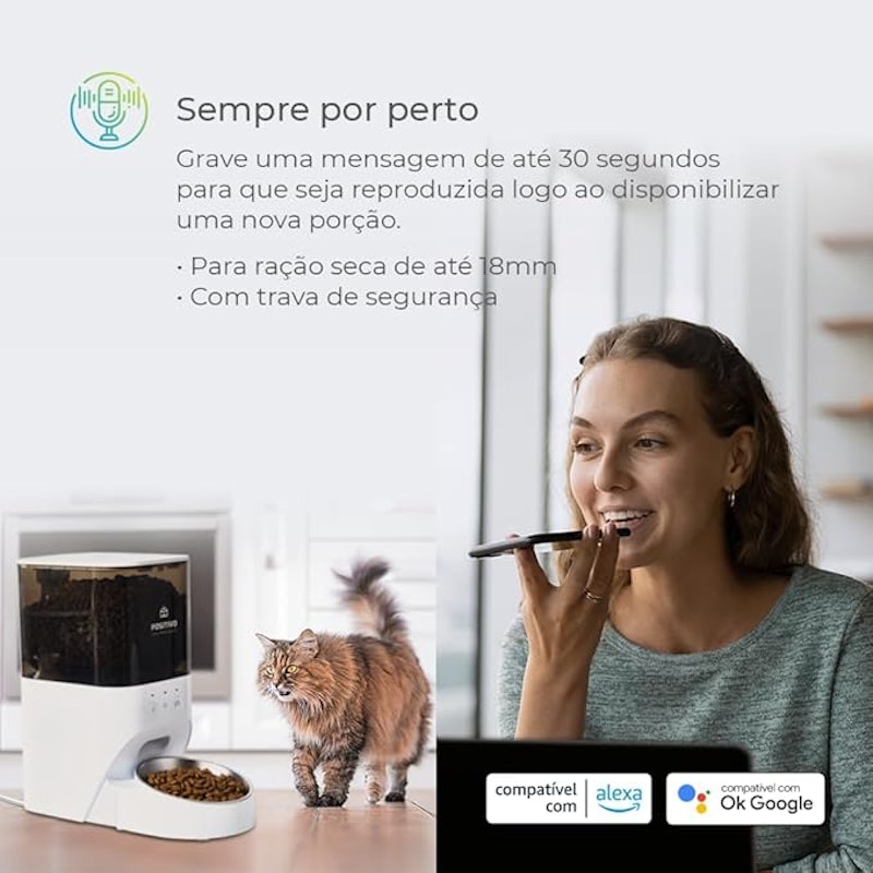 Smart Alimentador Pet Wi-Fi Positivo Casa Inteligente 4