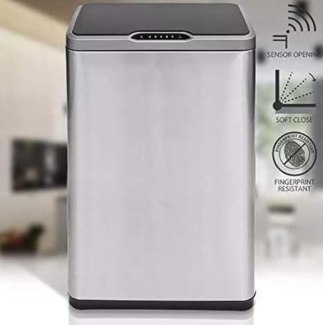 Lixeira Automática 50 L Inox com Sensor 4