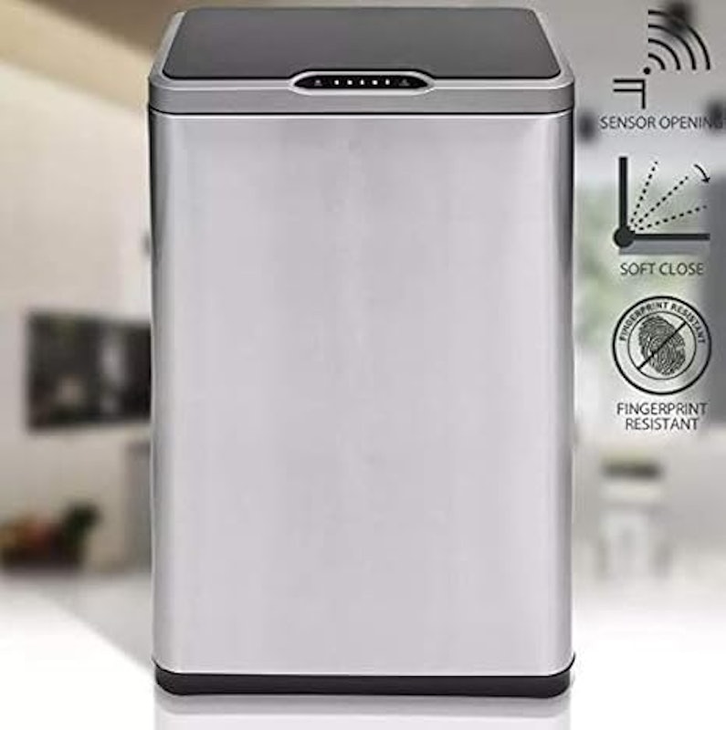 Lixeira Automática 50 L Inox com Sensor 4