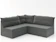 MAMFLEX Sofá de Canto 5 Lugares Renaut Suede Cinza 1
