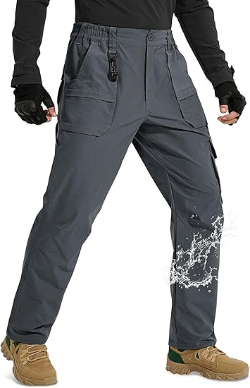 Calça Cargo Masculina Tática Elástica – Resistente à Água 2