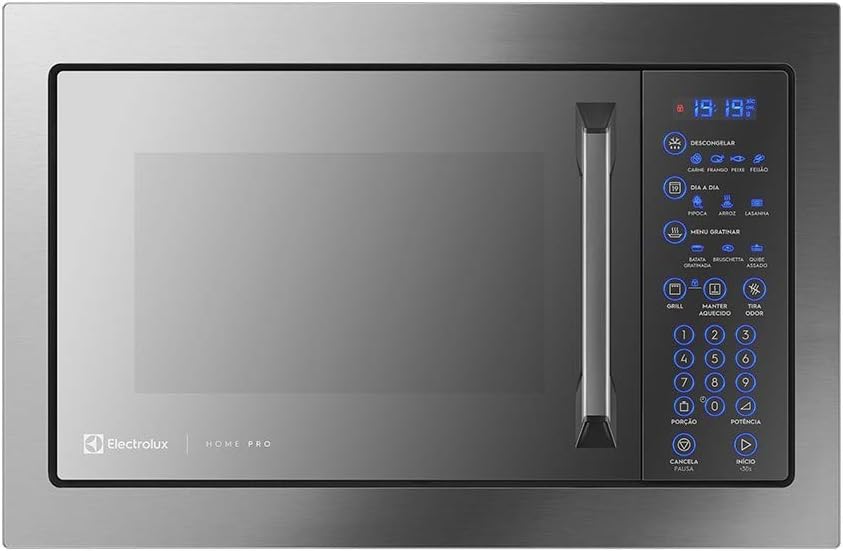 Micro-ondas Electrolux 34 L Inox Home Pro com Grill e Função Tira Odor 1