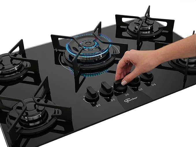 Cooktop a Gás Fischer 5 Bocas Fit Line Tripla Chama 3