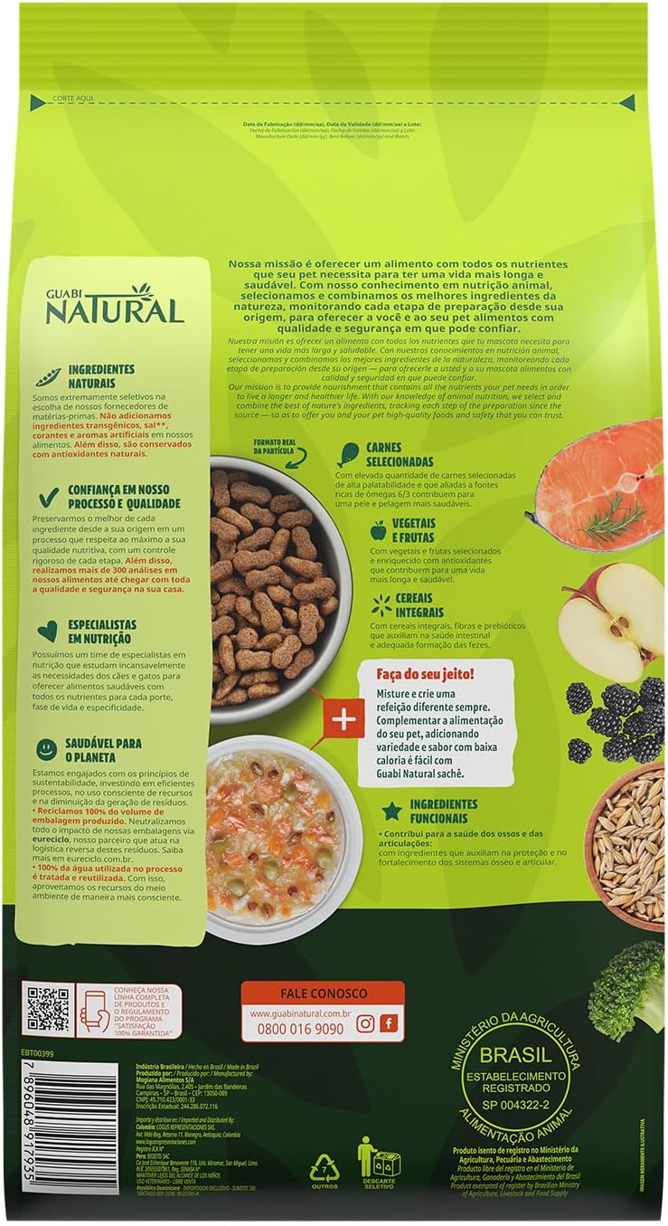 Ração Guabi Natural Cão Adulto Grande e Gigante Salmão e Cevada 3