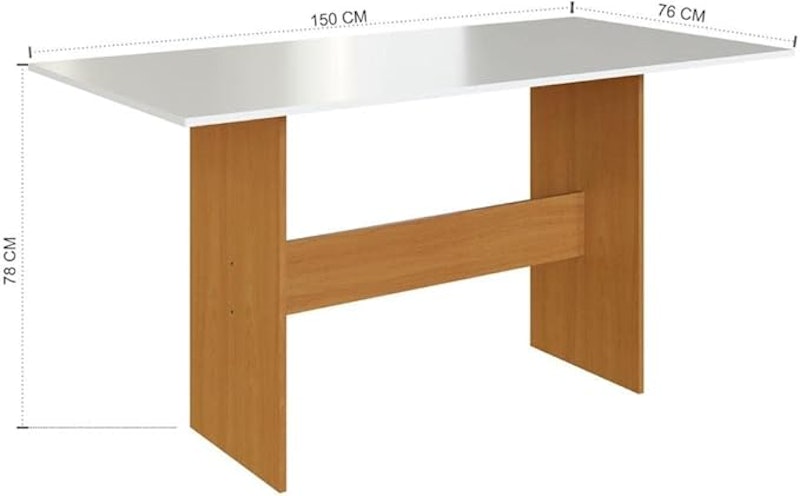 Conjunto Sala de Jantar com 1 Mesa e 6 Cadeiras Viena 3