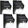 null Kit 4 Arandelas Luminária Solar LED 1
