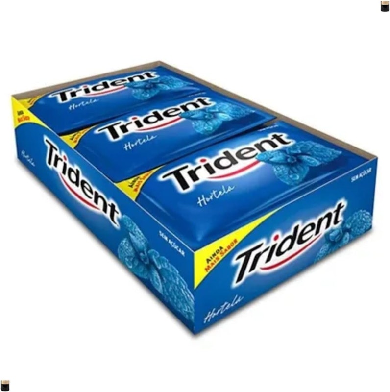 Chiclete Trident Hortelã sem Açúcar 1