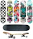 IDEAL MIX Skate Semiprofissional Completo Montado Modelos 7.5 1