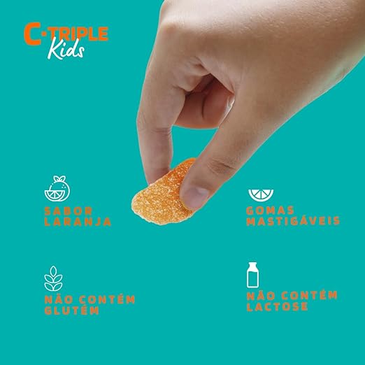 C-Triple Kids Vitamina C + Vitamina D + Zinco 30 Gomas 4
