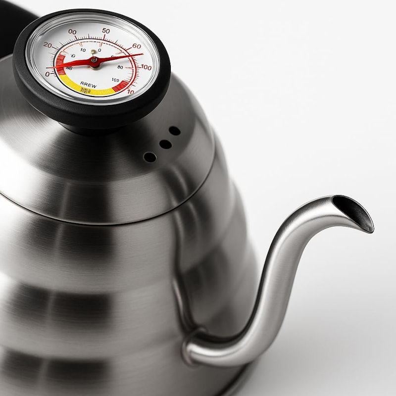 Chaleira Bico de Ganso Inox 1,2 L + Termômetro 3