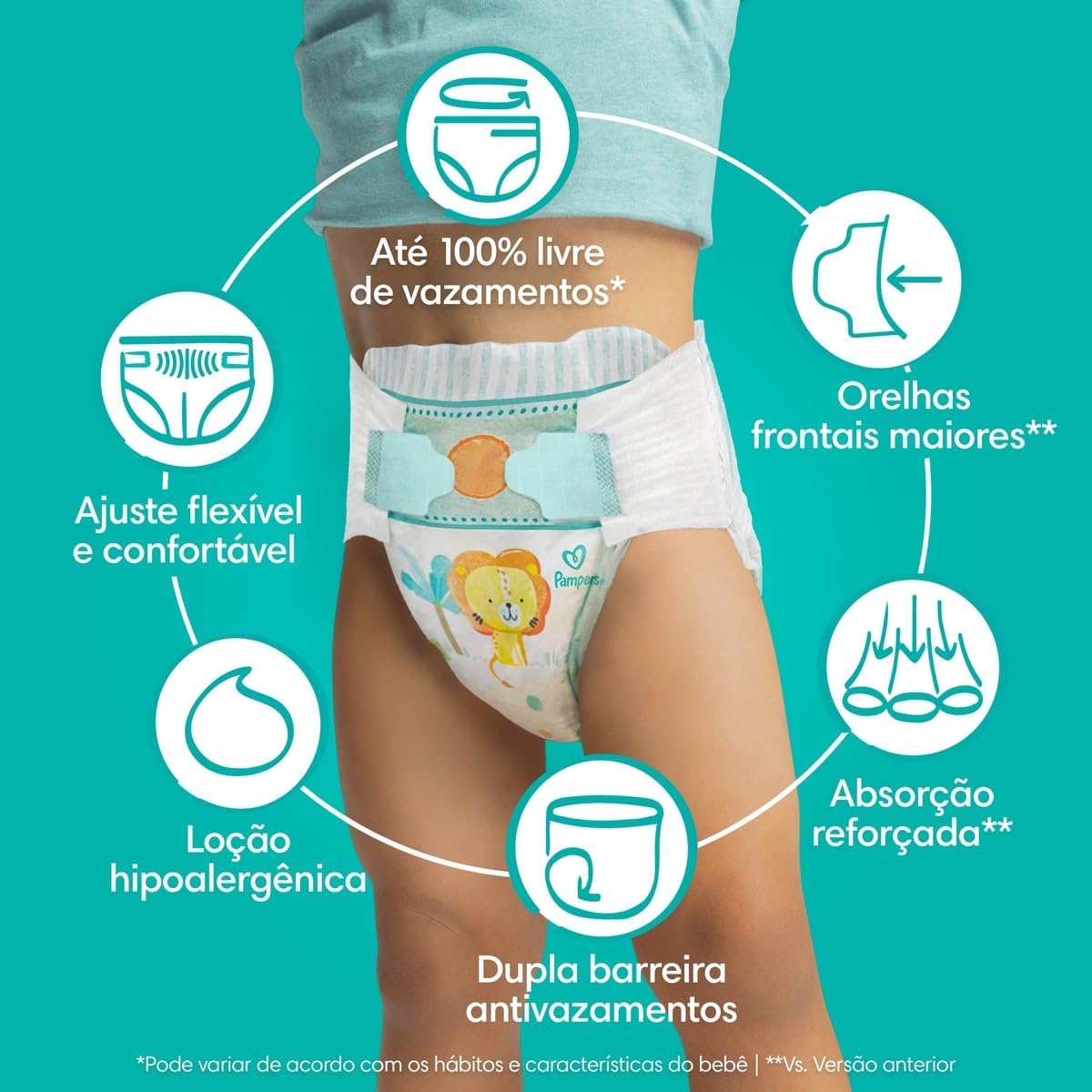 Fraldas Descartáveis Confort Sec 5