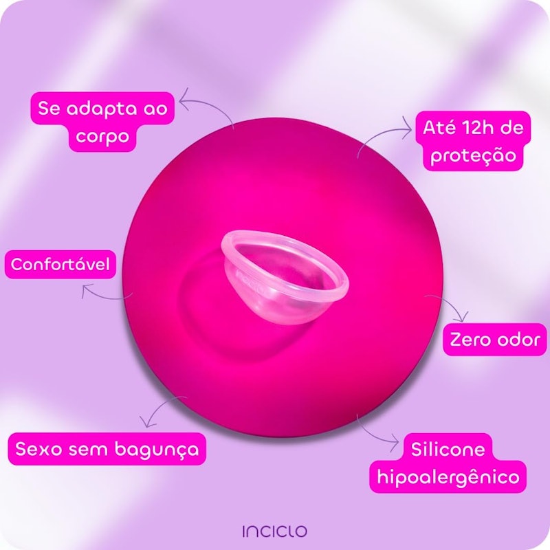 Kit Disco Menstrual + Panelinha Inciclo + Sabonete Inciclo (Neutro) 3