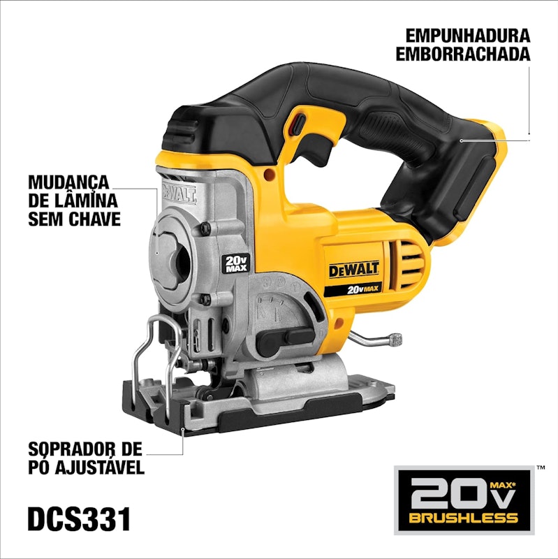 Serra Tico-Tico sem Fio de 20 V MAX (sem Bateria e sem Carregador) 2