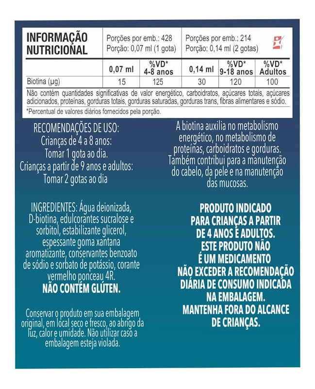 Biotina em Gotas Duom 2