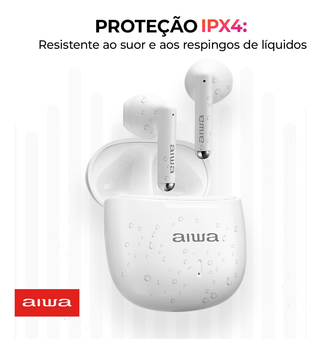 Fone de Ouvido Earbud Aiwa EB-05-W 5