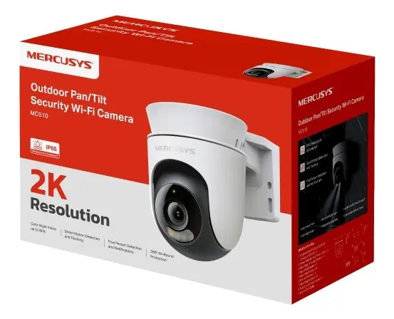 Câmera de Segurança Wi-Fi Externa Pan/Tilt 360° Mercusys 3