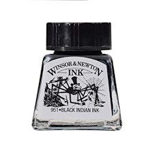 Tinta para Desenho Indian Ink Winsor & Newton Black Indian Ink (14 ml)