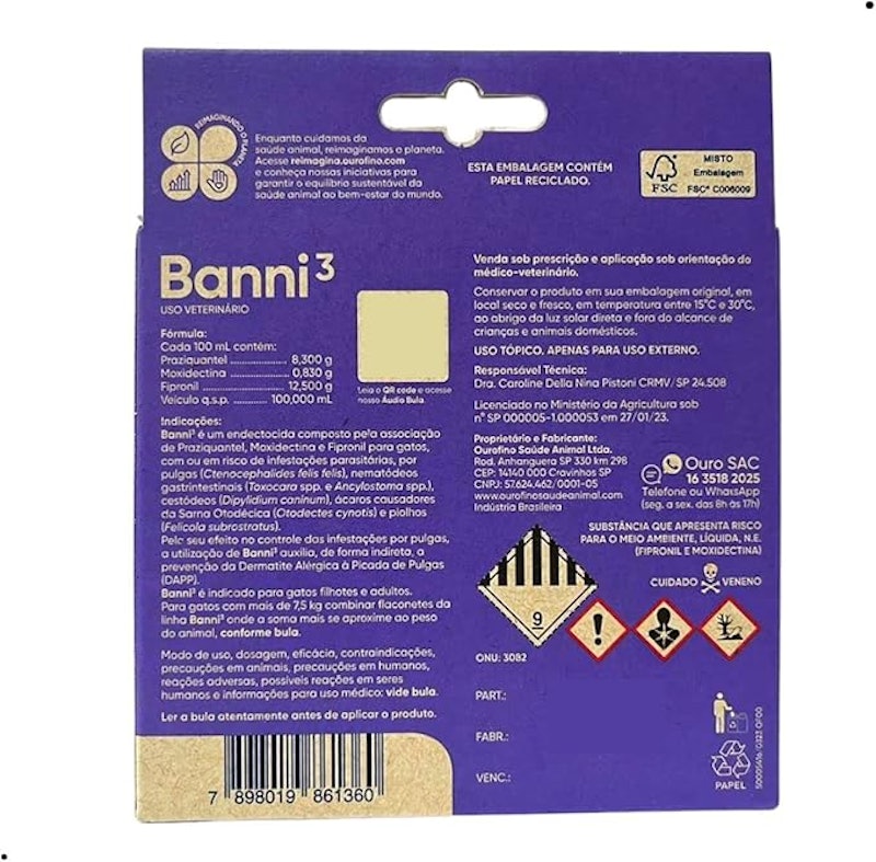 Antipulgas para Gatos Banni 3 4