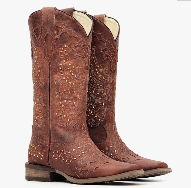 Bota Texana Feminina com Cano Alto Palmilha com Gel  1
