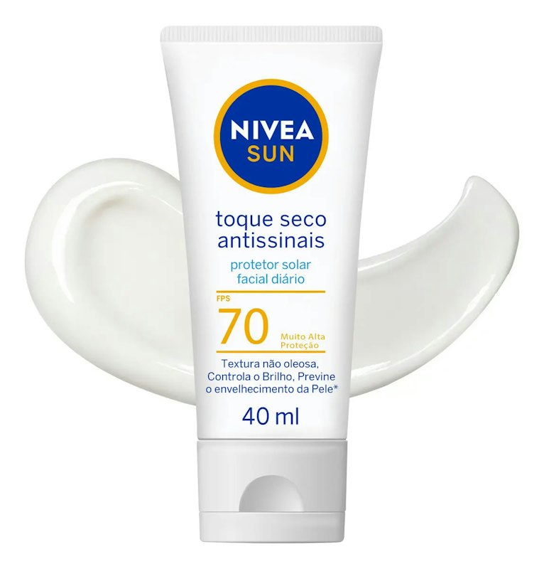 Protetor Solar Facial Toque Seco Antissinais FPS70 1