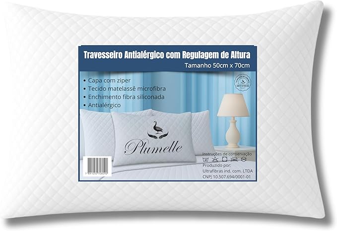 Travesseiro Matelassê Regulável Plumelle 1