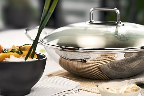 Frigideira Wok Aço Inoxidável 5