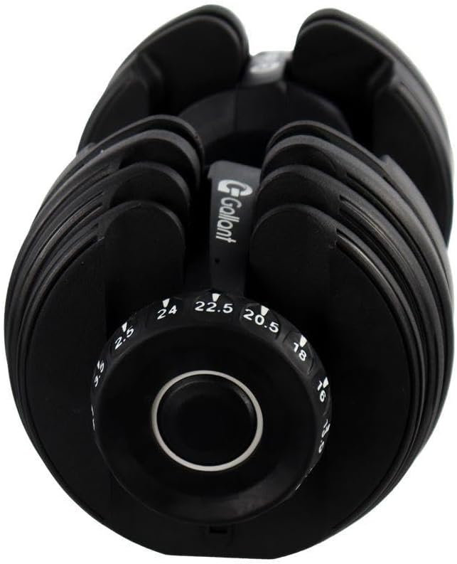 Dumbbell Halter Gallant Regulável Anilhas com Base Elite Pro 3