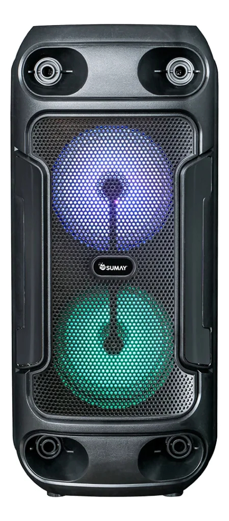 Caixa de Som Portátil Slim Black 80 W 1