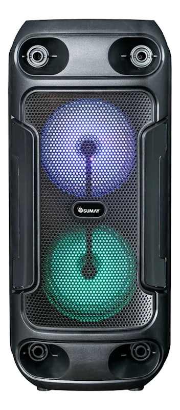 Caixa de Som Portátil Slim Black 80 W 1