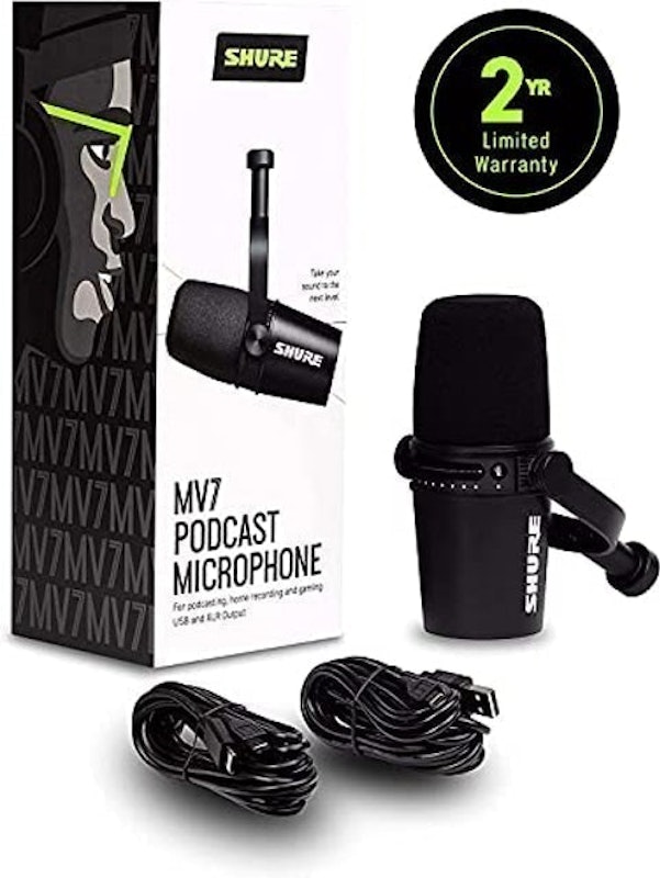 Microfone Para Podcast Shure MV7 2